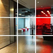 EVA film átlátszó vörös üvegezéshez